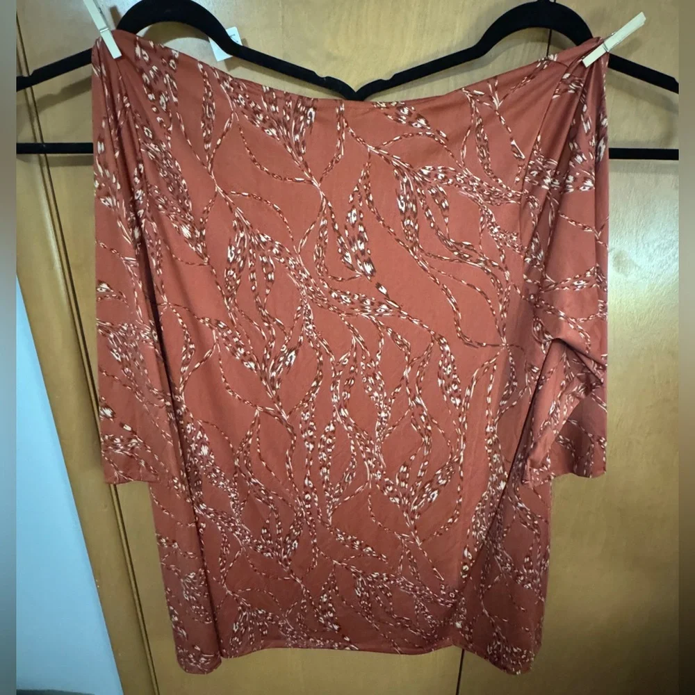 Arna York Collection Rust Blouse - Picture 3 of 4